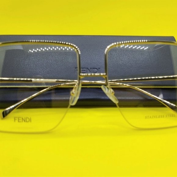 Fendi Accessories - FENDI CLASSIC GOLD FRAME GLASSES